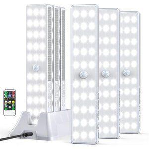 LED Closet Light, 30LEDs Dimmer Rechargeable Motion Sensor6 Pcs